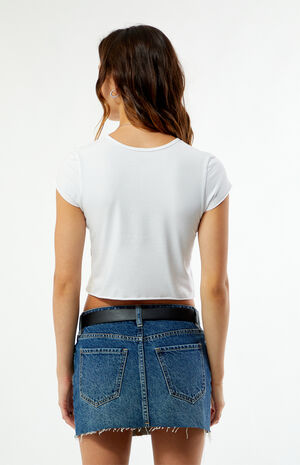 Clara Raw Hem Top image number 3