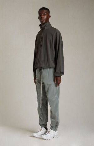 Ink Nylon Half Zip Mock Neck Sweatshirt image number 5