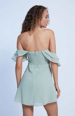 Off-the-Shoulder Bustier Mini Dress image number 4