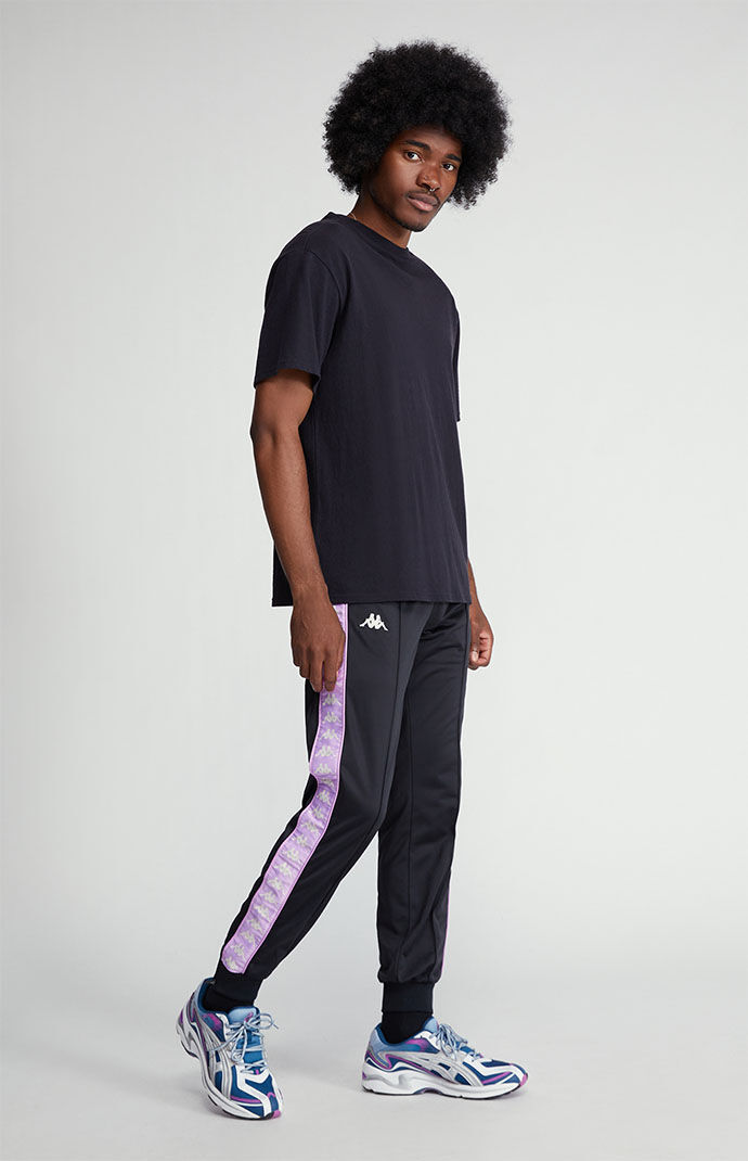 Kappa Black 222 Rastoriazz Track Pants PacSun
