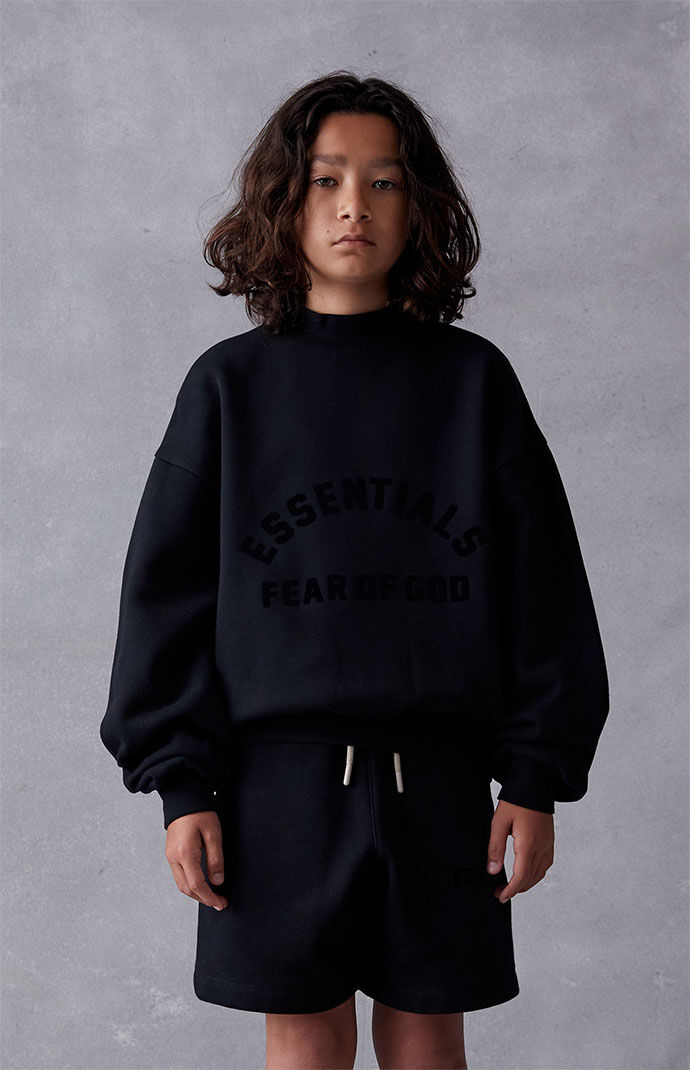スウェット・トレーナー FEAR OF GOD ESSENTIALS BLACK SWEATSHIRT Fear of God Essentials SS23 Crewneck 'Jet Black' 192SP232040F