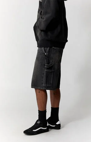 Parker Baggy Jean Shorts Carpenter Black image number 3