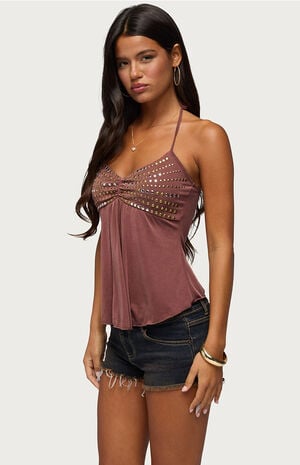 Ivana Studded Halter Top image number 2