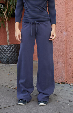 Blue Hilary Yoga Baggy Sweatpants image number 2