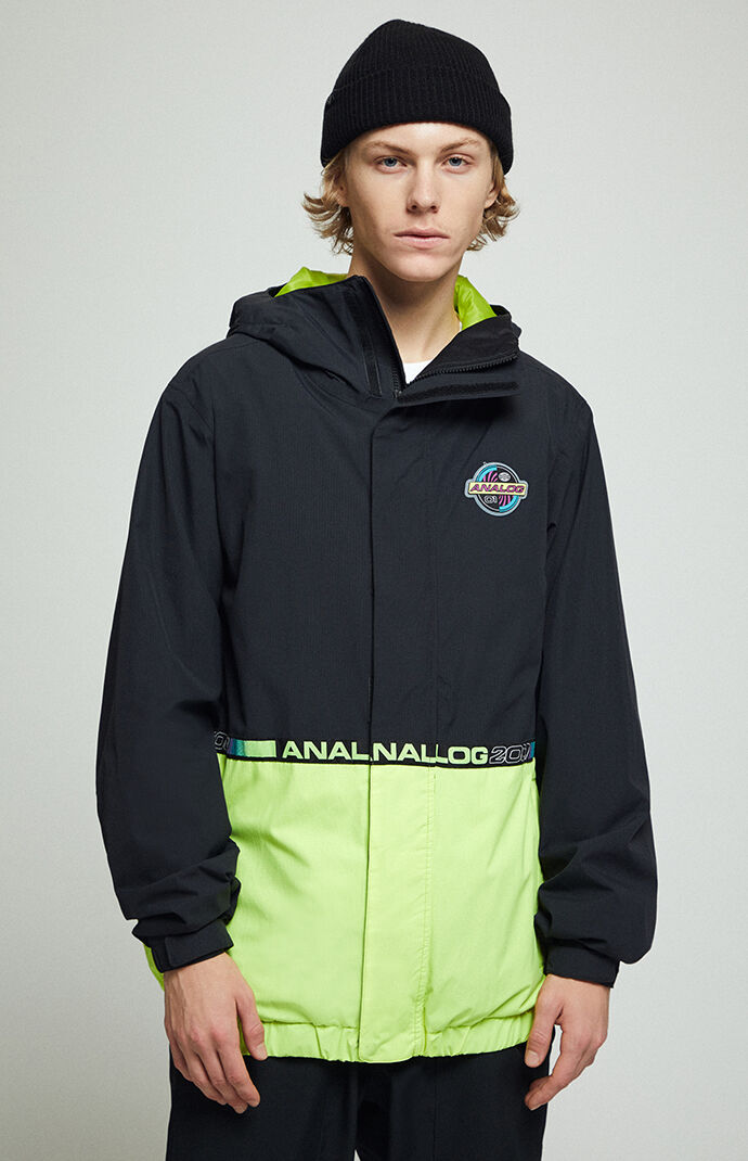 Black & Neon Blast Snow Jacket