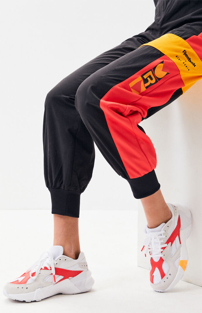 Reebok X Gigi Hadid White And Pink Aztrek Double Sneakers Pacsun