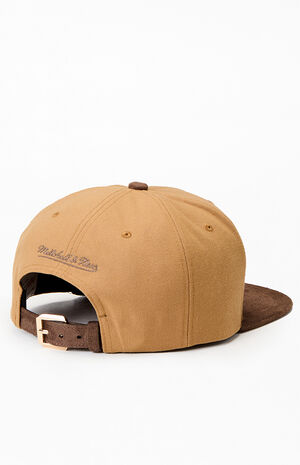 Tan MLB LA Dodgers 100th Anniversary Strapback Hat image number 2