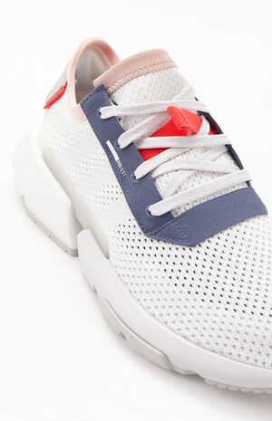 White & Grey POD-S3.1 Shoes image number 6