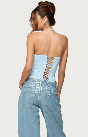 Lexah Faux Crystal Strapless Corset image number 3