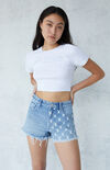 By PacSun Half Bunny High Waisted Denim Festival Shorts By PacSun Half Bunny High Waisted Denim Festival Shorts image number null