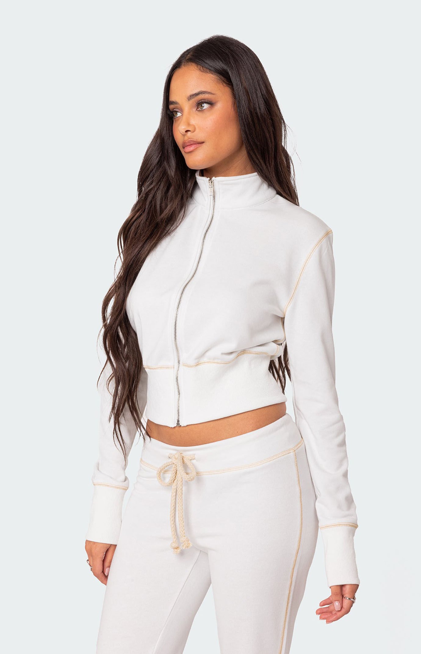 Edikted Alexia Zip-Up Sweatshirt | PacSun