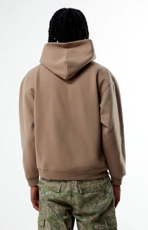 Desert Taupe Solid Hoodie image number 4