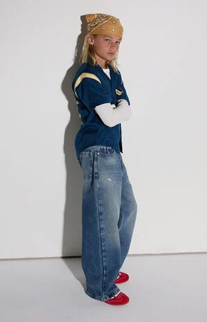 Extreme Baggy Jeans Medium Indigo image number 1