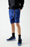 Navy Belted Utility Shorts Navy Belted Utility Shorts image number null