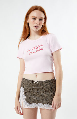 Leopard Lace Mini Skirt image number 1