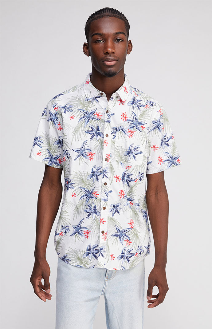 Hurley short sleeve button down shirts Clearance
