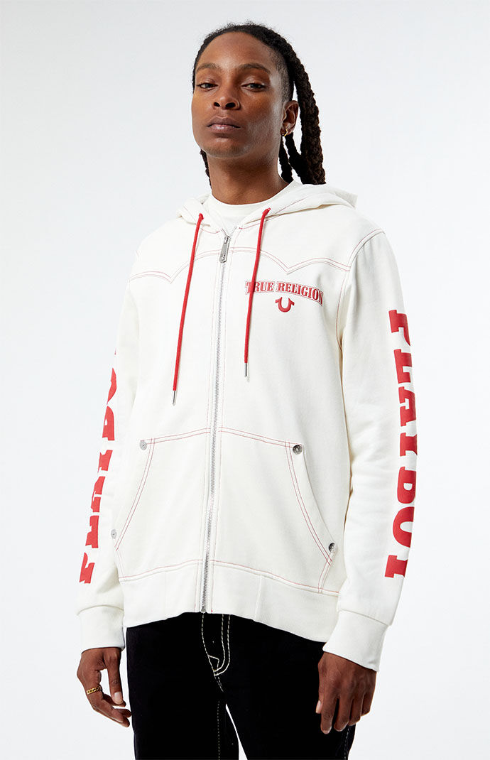 True religion red deals and white hoodie