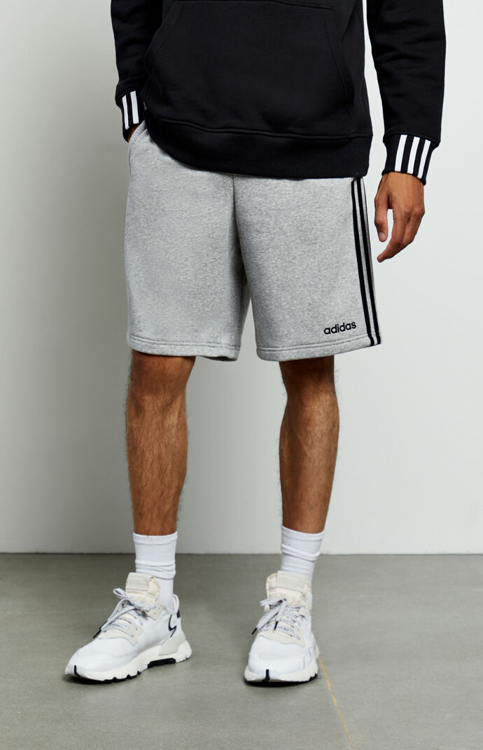 Heather Grey 3-Stripes Active Shorts
