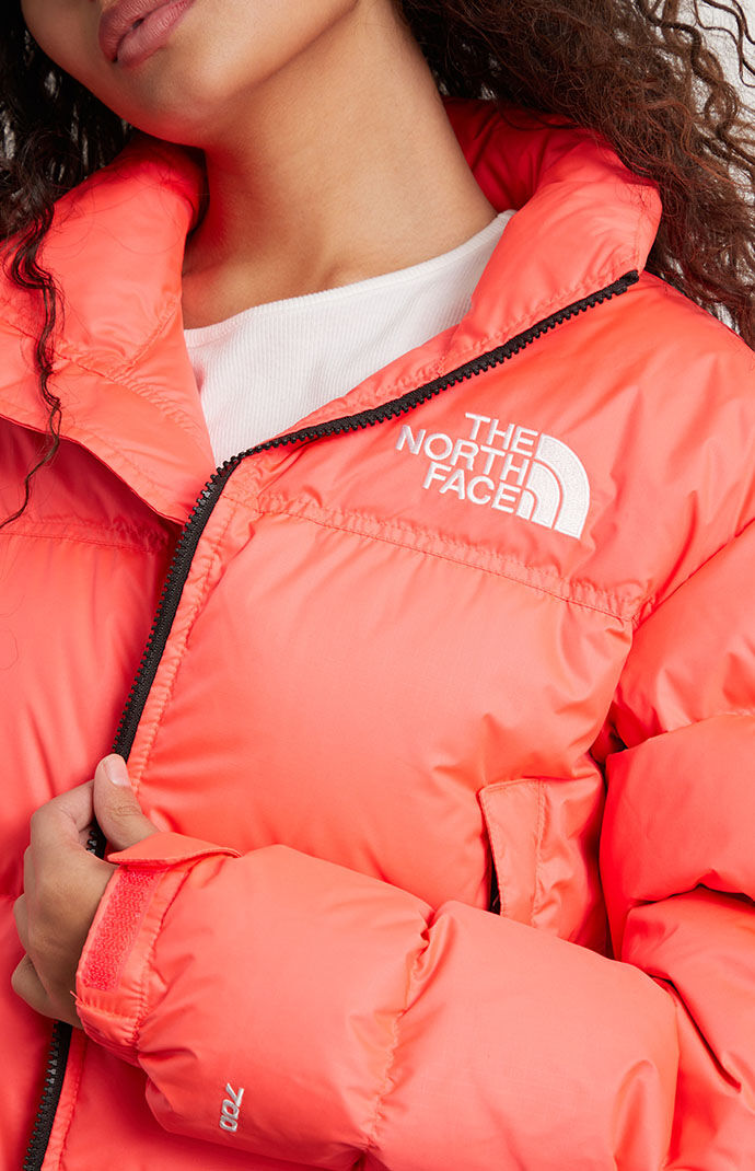 The north face dome logo sale puffer jacket