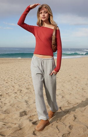 Gray Boston Rosa Sweatpants image number 2