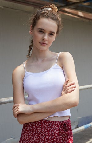 White Skylar Tank Top image number 1