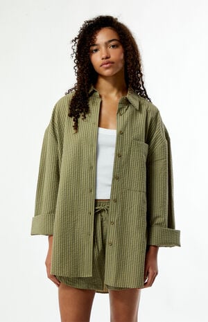 Striped Overswim Shirt image number 1