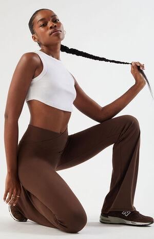 PAC WHISPER Active Crossover Flare Yoga Pants image number 1