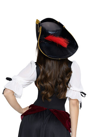 Faux Feather Pirate Hat image number 2