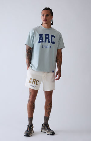 Gray Cutoff Fleece Sweat Shorts image number 2