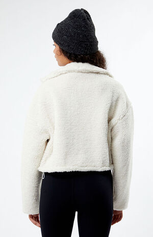 Sherpa Zip Cropped Jacket image number 3