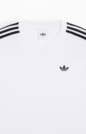 White Adicolor 3-Stripes Oversized T-Shirt image number 2