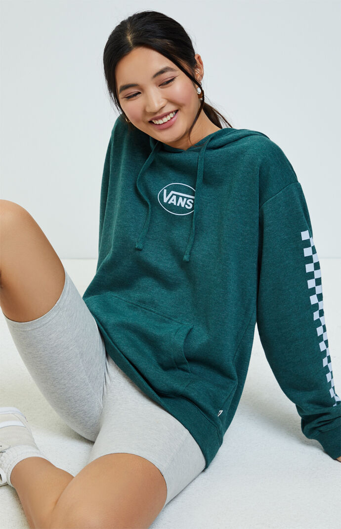 vans green hoodie