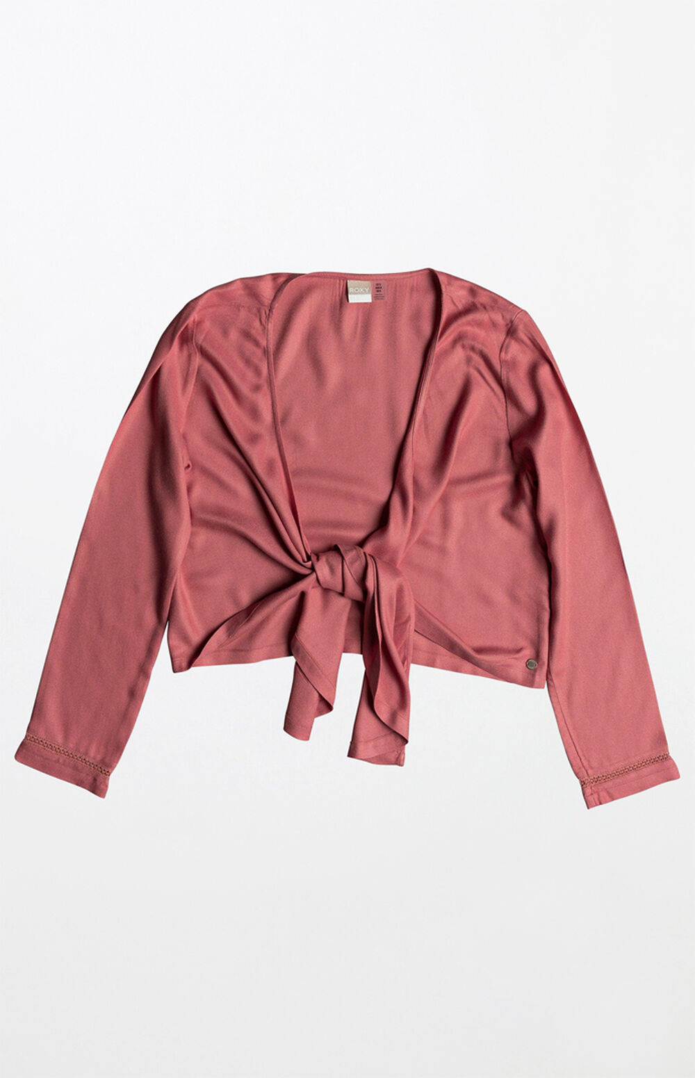 luq rhee tie front top