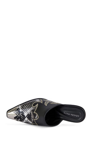 Women's Cecily Black Western Mules image number 4