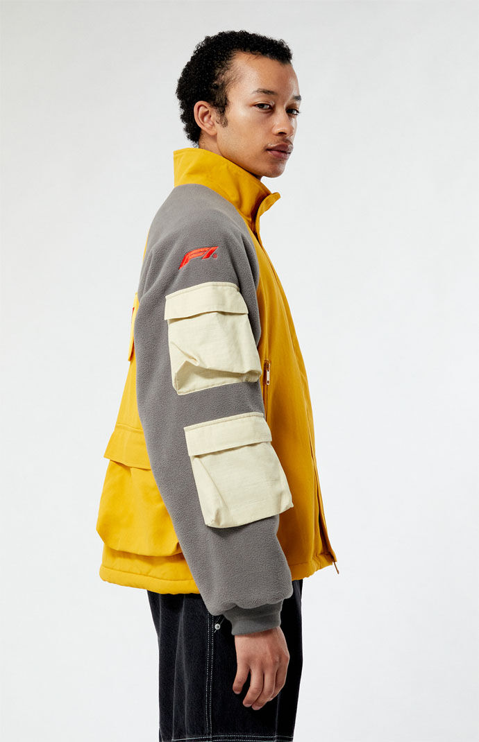Pacsun yellow puffer jacket sale