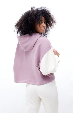 Pink Logo Cropped Hoodie image number 4