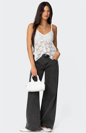 Orchid Sheer Lace Top image number 2