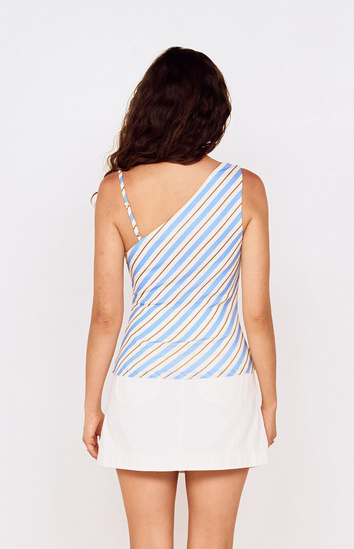MINKPINK Sancia Striped Mesh Tank Top