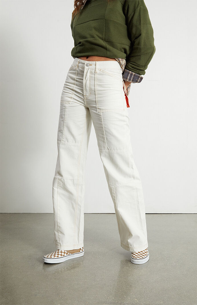 White cargo pants sales pacsun