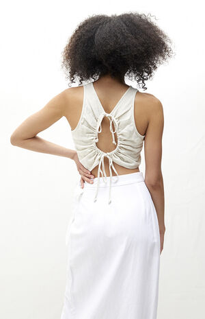 Tie Back Babydoll Top image number 4