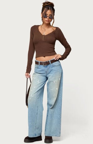 Shanah Lacey Henley Top image number 5