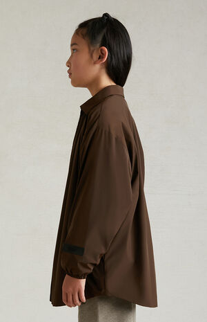 Essentials Wood Overshirt Jacket image number 3