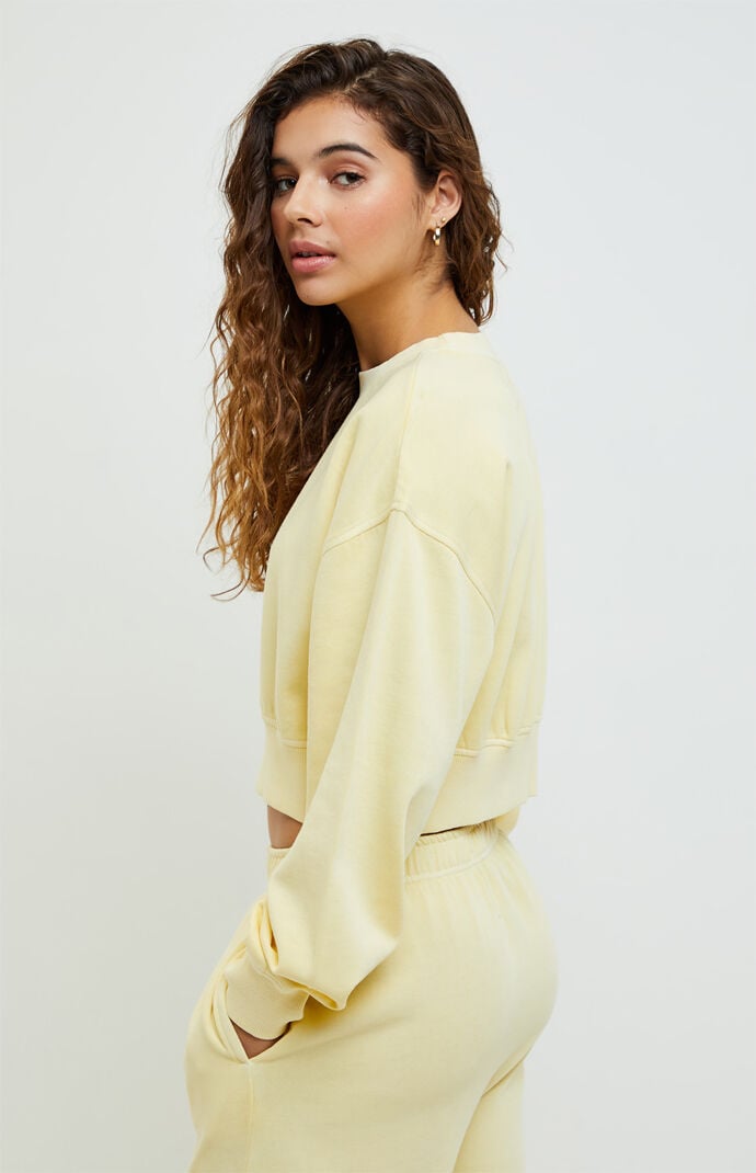 Bubble Sleeve Pullover Sweatshirt