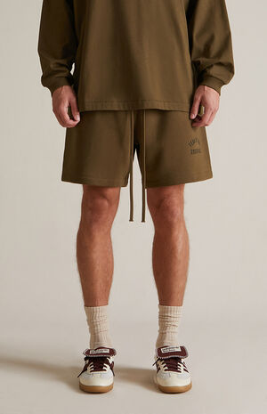 Olive Fleece Soccer Sweat Shorts image number 3