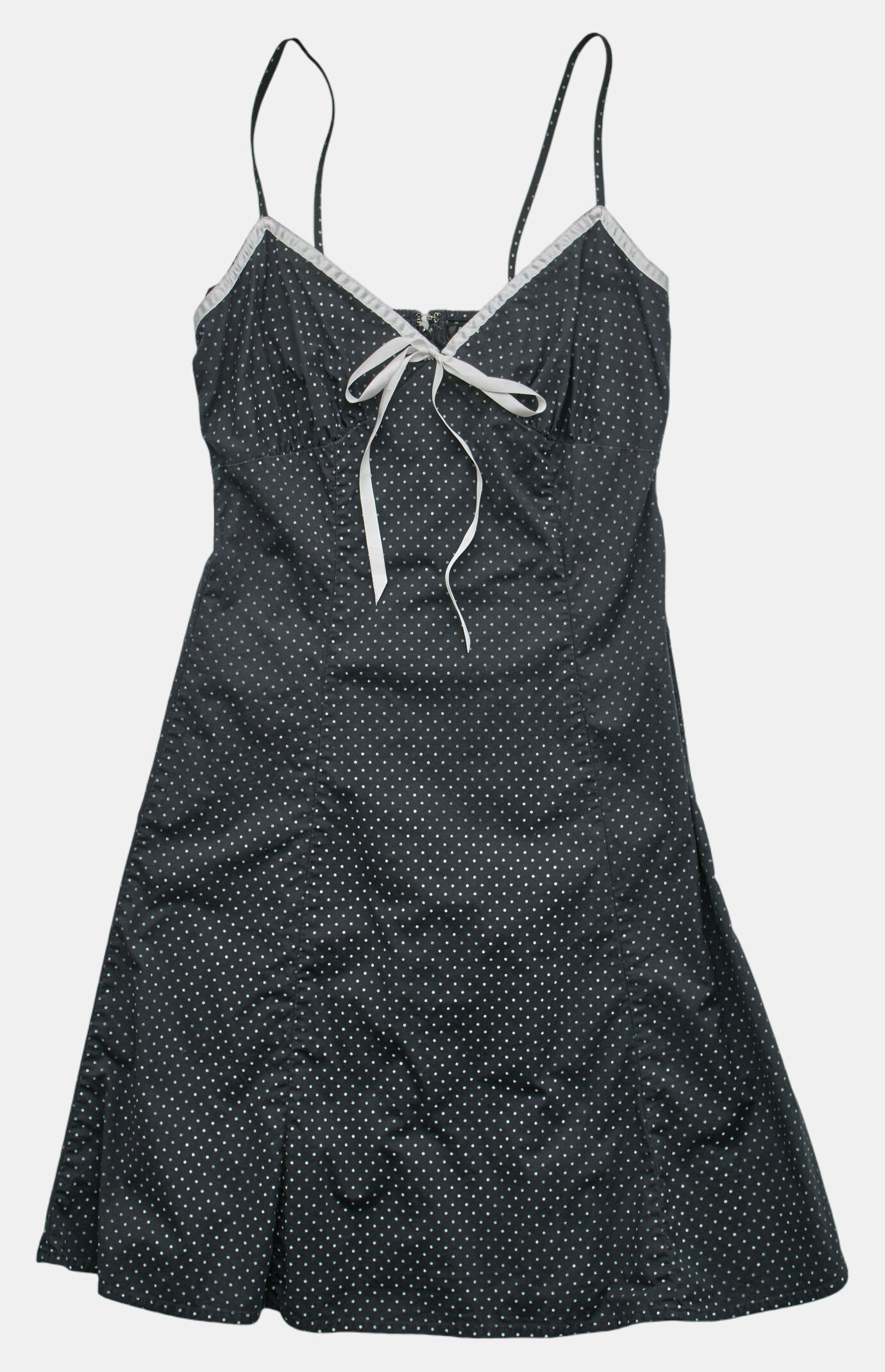 PS VINTAGE 90s Polka Dot  V-Neck Dress