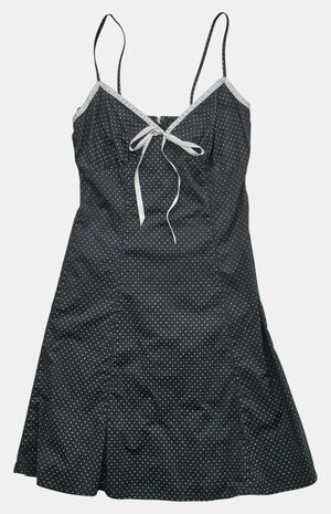 90s Polka Dot  V-Neck Dress image number 1
