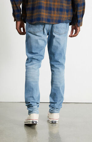 Eco Medium Wash Stacked Skinny Jeans image number 4
