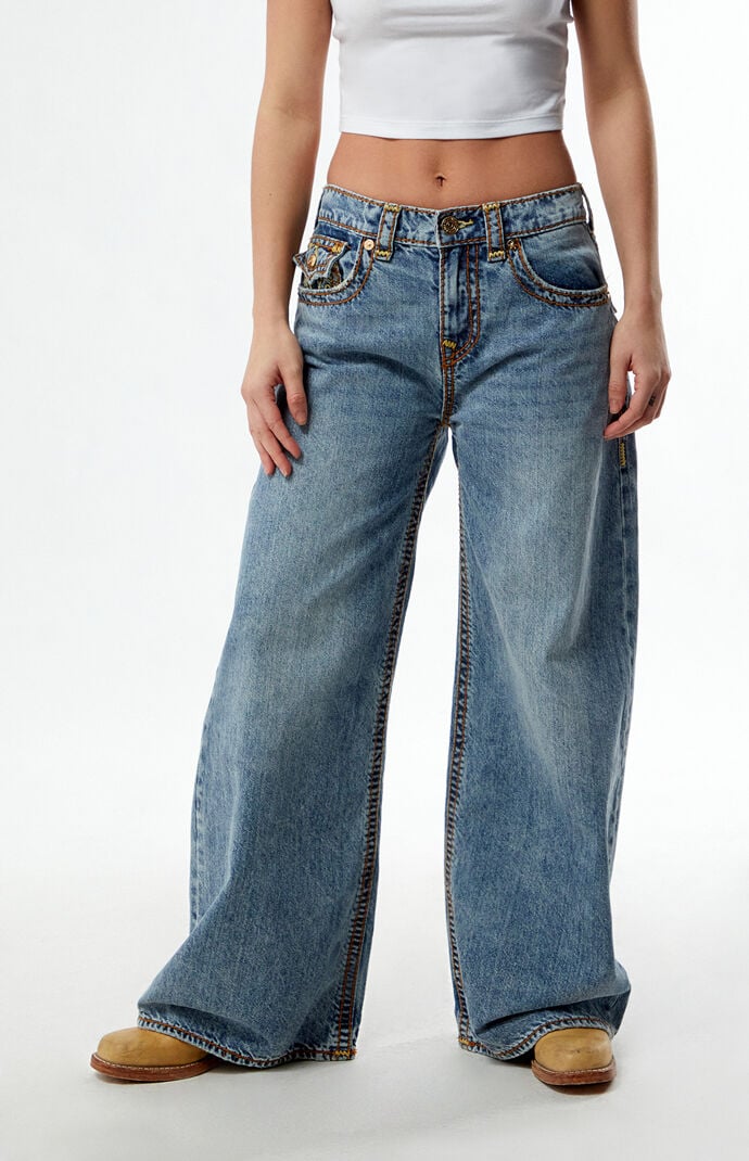 True Religion Jessie Flap Super Baggy Jeans | PacSun