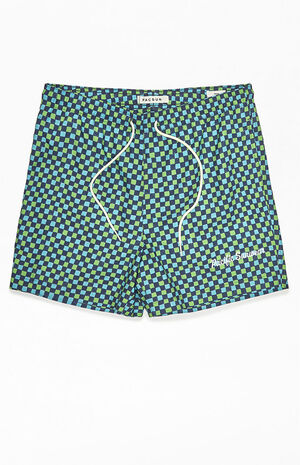 Checkered 15" Swim Trunks image number 1