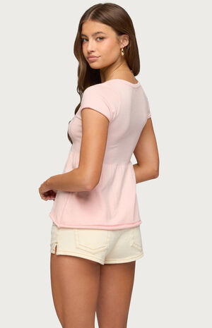 Ulyana Cable Knit Babydoll Top image number 3